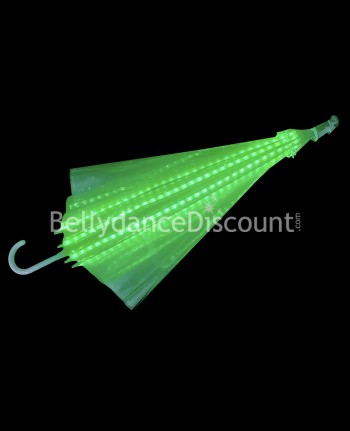 Paraguas luminoso verde