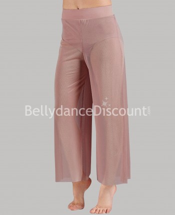 Pantaloni per allenamento di danza rosa cipria