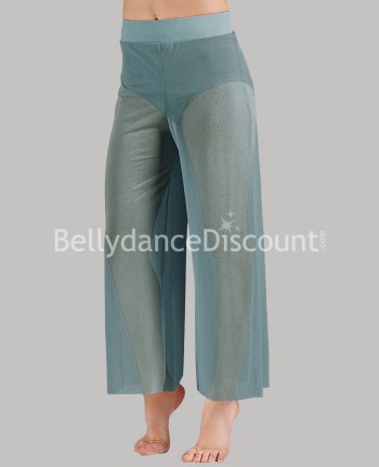 Blue-green dance workout pants