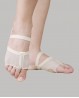 Skin-tone dance slippers