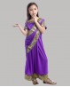Purple and gold Indian kids' outfit