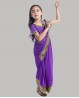 Tenue indienne enfant violette or