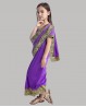 Purple and gold Indian kids' outfit