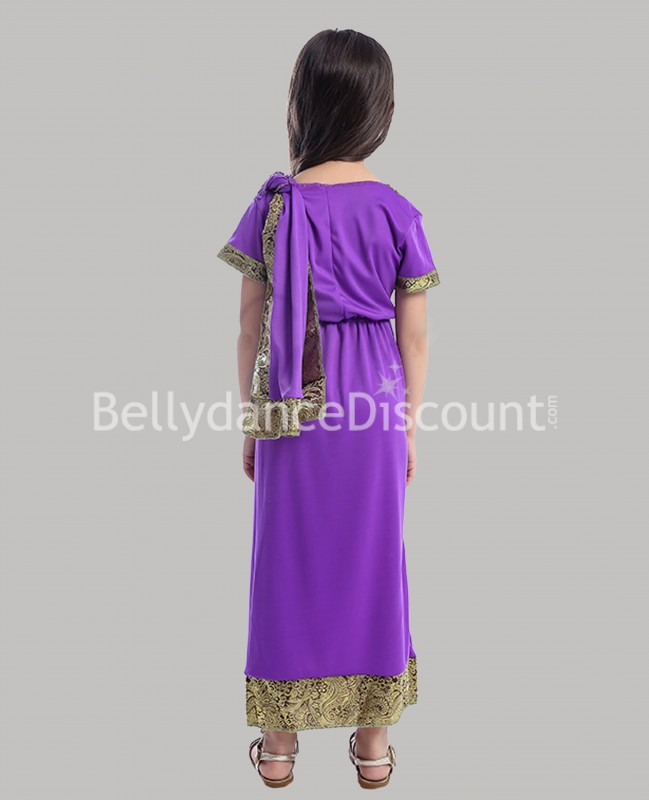 Purple and gold Indian kids' outfit