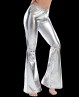 Pantaloni metallizzati argento