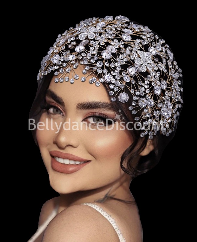 Chaîne De Tête Paillettes Dorées – Accessoire Cheveux Style Bohème égyptien – Taille Réglable, Alliage