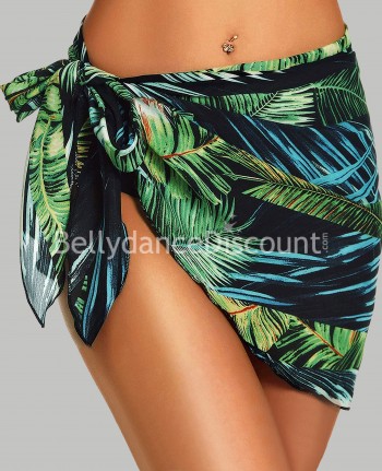 Foulard di danza del ventre stampa tropicale