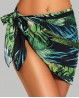 Bellydance scarf with tropical print
