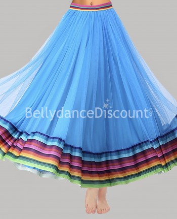 Gonna di danza Bollywood azzurra