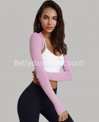 Light pink long sleeve dance bolero