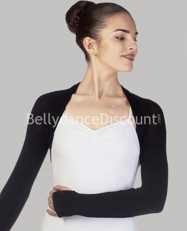 Bolero de baile manga larga negro