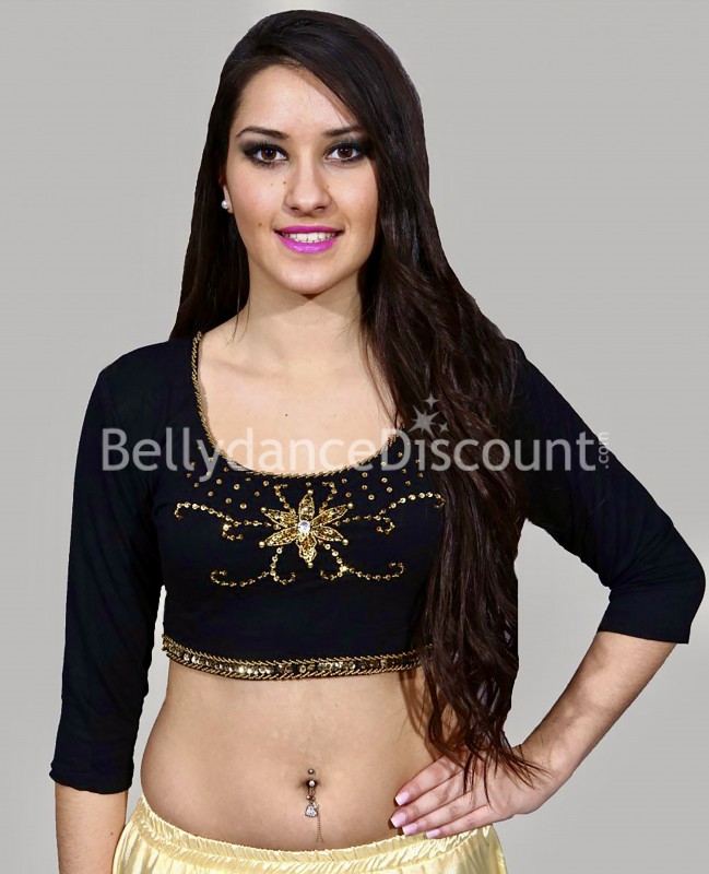 Black belly dance and Bollywood top