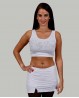 "Bellydance" Tank top + short skirt white in strass