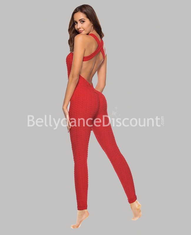 Mono de baile rojo