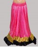 Falda de danza oriental y Bollywood fucsia para niña