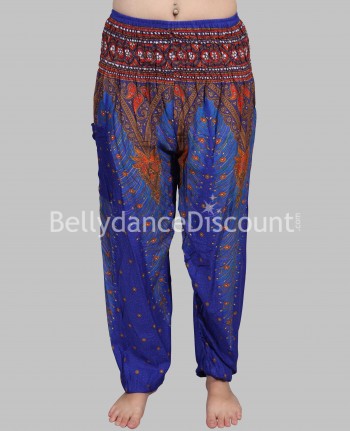 Pantalon indien bleu