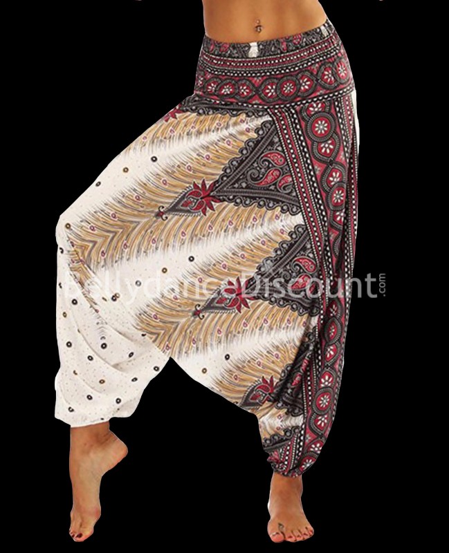 Pantaloni di danza indiana bianchi