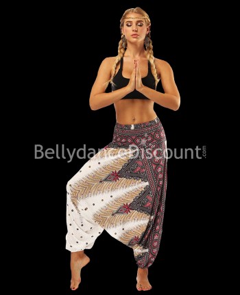 Pantalon de danse indienne blanc