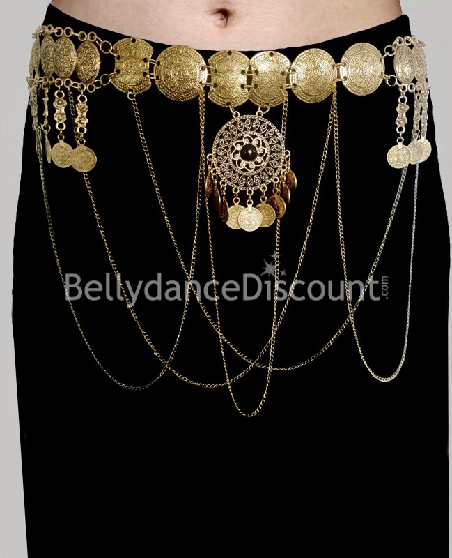 Gold metallic Bellydance belt