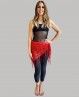 Sparkling red Bellydance scarf