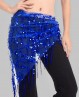 Foulard di danza del ventre brillante blu scuro