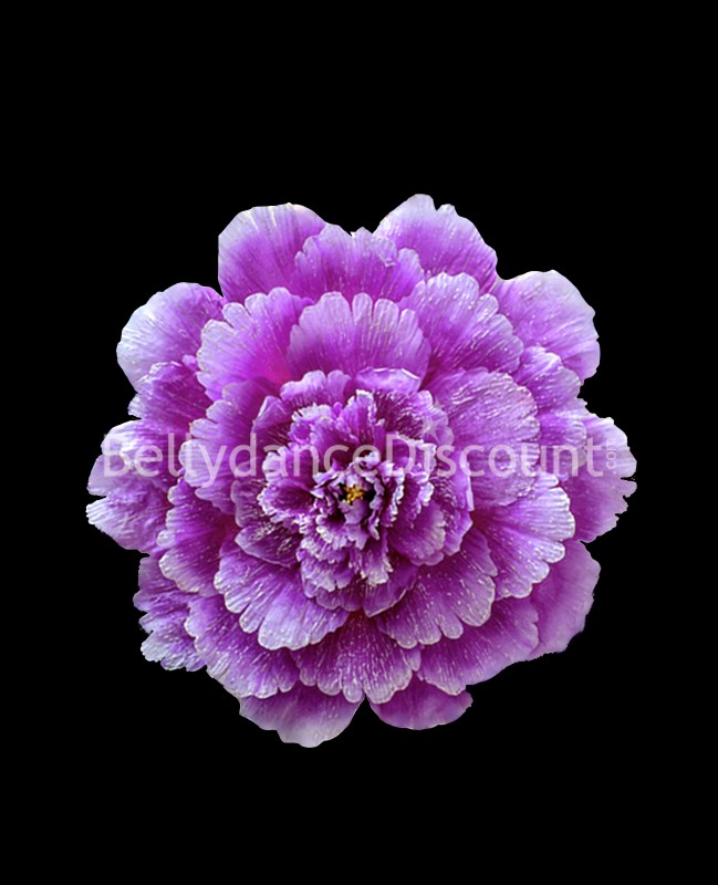 Blumen-Sonnenschirm mit Blütenblättern in dunklem Violett