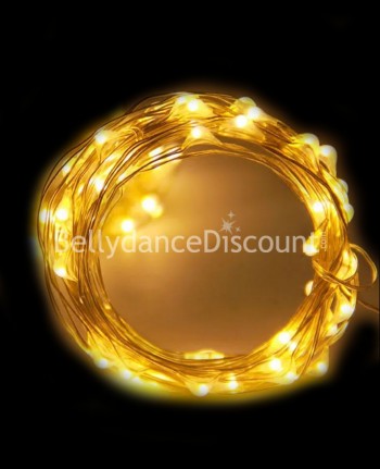 Cable luminoso dorado