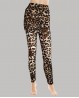 Leopard dance leggings with overskirt