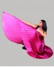 Ailes d'Isis de danse orientale opaques fuchsia