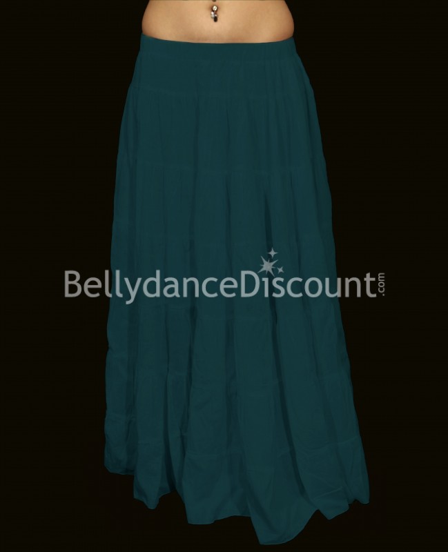 Tribal greenish oriental dance skirt
