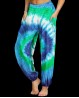 Pantaloni da danza "Tie and dye" blu verdi