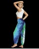 Blue green Tie-dye" dance pants