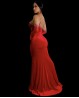 Tenue de danse orientale velours rouge passion et strass