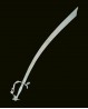 Sabre de danse orientale sculpté argenté
