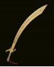 Sabre de danse orientale doré