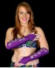 Lycra Bellydance sleeves purple