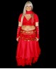 Mangas rojas en lycra para danza oriental