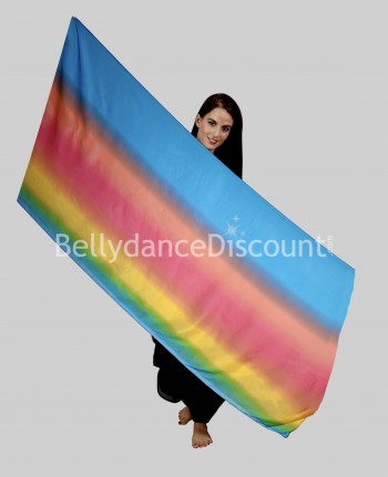Voile de danse orientale multicolore
