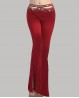 Burgundy red dance and stage pants