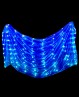 Luminous multicolored Bellydance veil