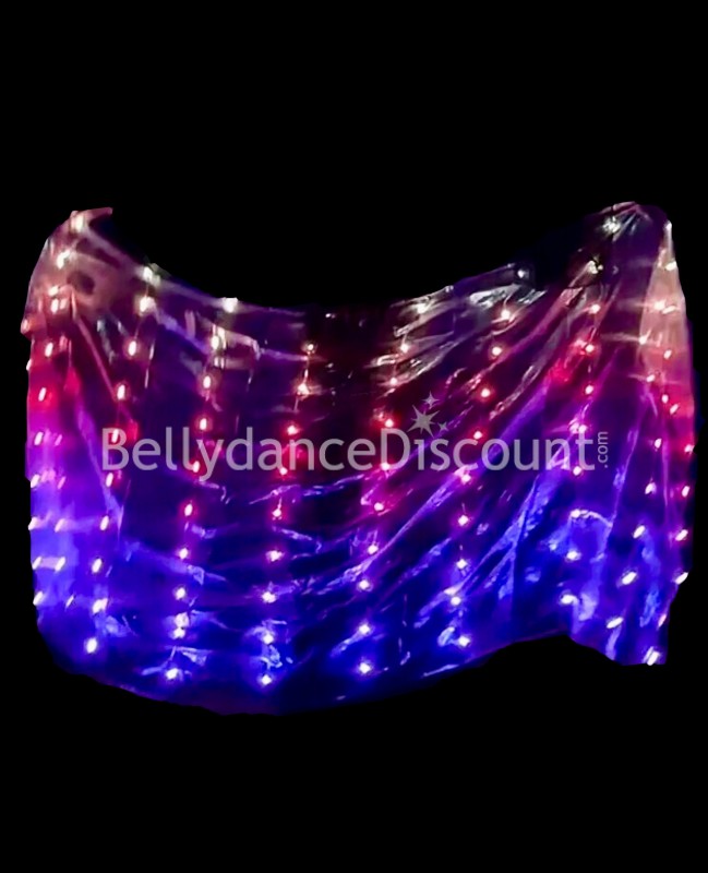 Velo luminoso di danza orientale multicolore