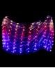 Velo luminoso di danza orientale multicolore