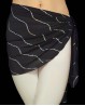 Foulard orientale nero con paillettes