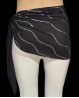 Foulard orientale nero con paillettes