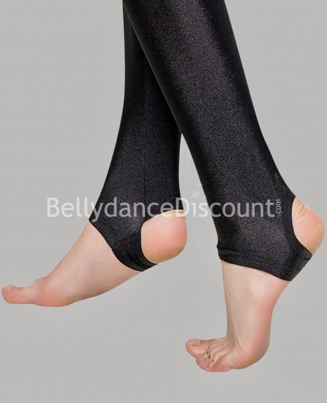 Black dance stirrup pants