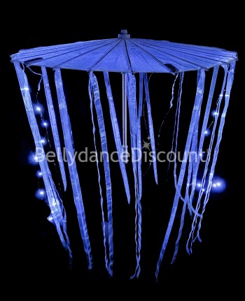 Ombrello luminoso con nastri