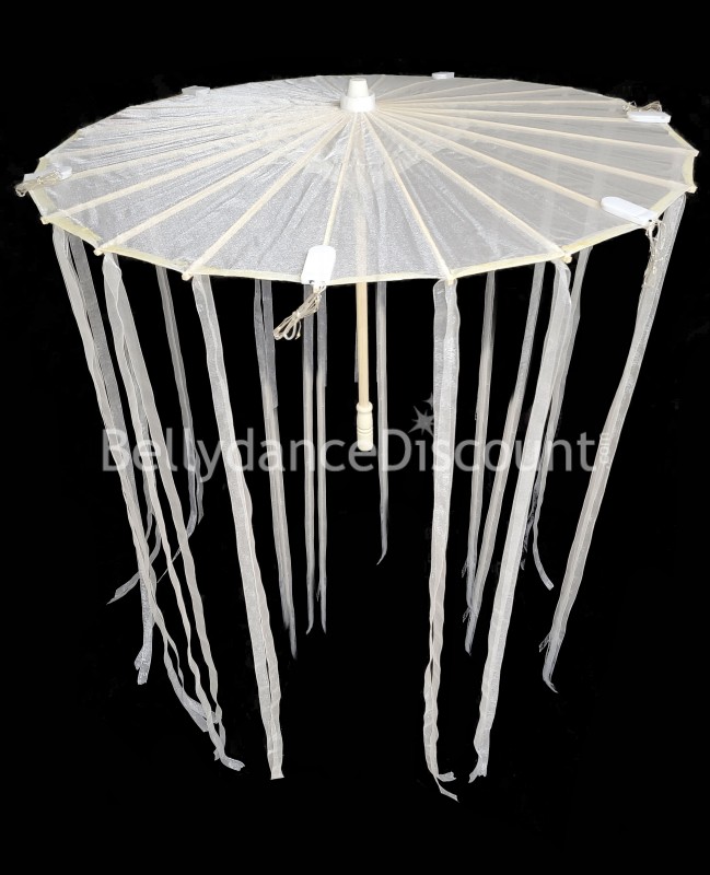 Ombrello luminoso con nastri