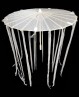 Luminous sunshade with ribbons