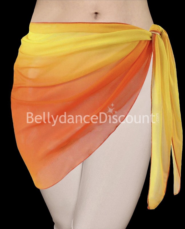 Foulard di danza orientale giallo arancio