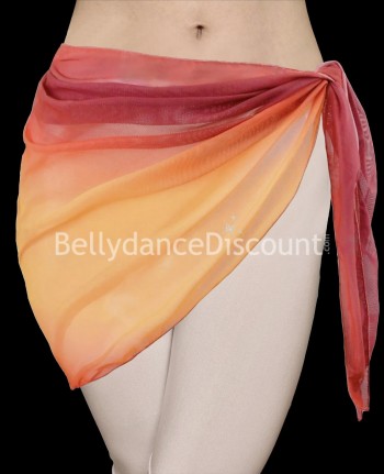 Foulard de danse orientale terracotta